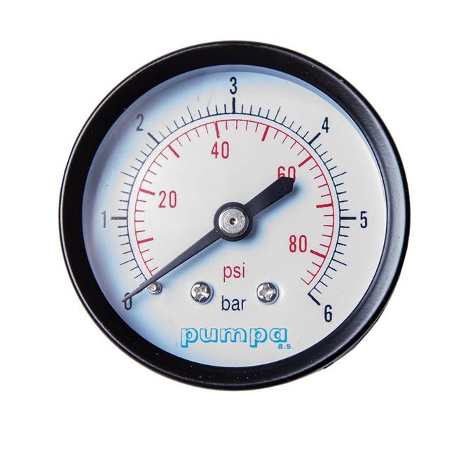 PUMPA Manometer RF50 G1/4"A zadné pripojenie 0-6bar
