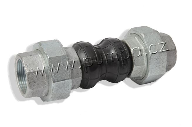 PUMPA AHP line Kompenzátor gumový - závitový, pripojovacie šróbenie z galvanizovanej ocele, vlnovec z EPDM