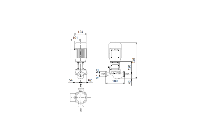 GRUNDFOS TPE SERIES 2000 single-stage, close-coupled in-line centrifugal pumps, regulated and unregulated