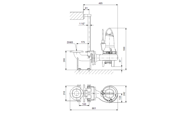 GRUNDFOS SL1, SLV submersible wastewater pumps