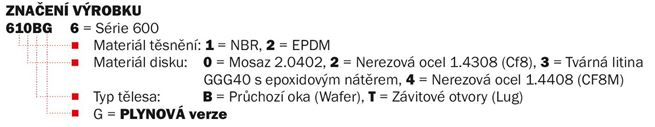 ARMATURY ABO - Uzavírací klapka 620B EPDM