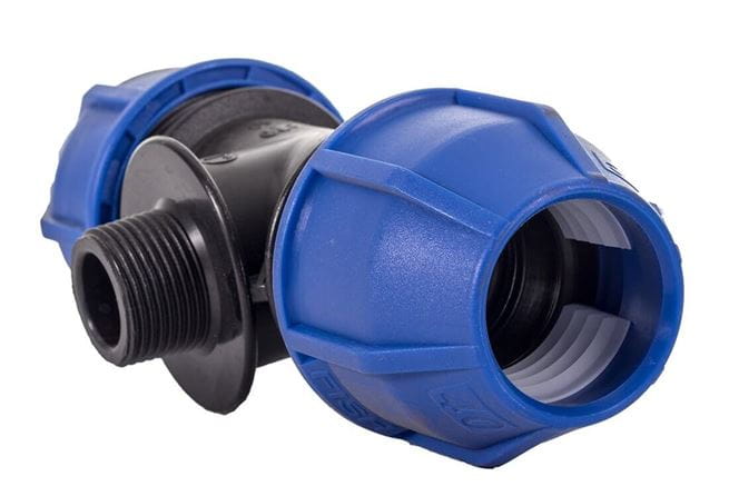 HDPE T-kus s vonkajším závitom
