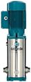 Calpeda MXV-BM 25 vertical multi-stage close coupled pumps in stainless steel 230V