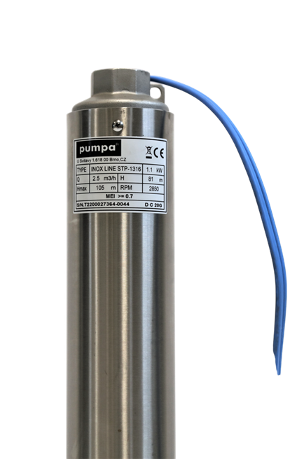 PUMPA inox line STP-18 4-inch submersible pump 400V with cable