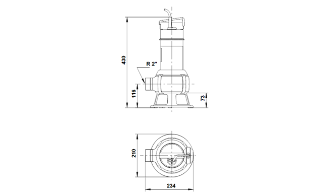 Grundfos Unilift AP 35B.50.06.A1V 1x230V 1,0kW 10m cable and float