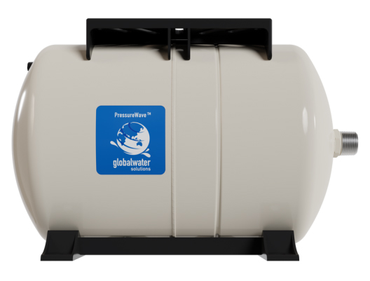 Global Water PWB-20LH ležatá tlaková nádoba 20l 10bar 1 "90 ° C