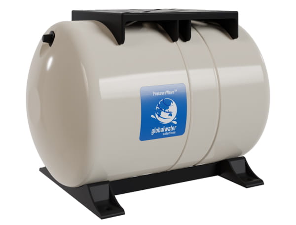 Global Water PWB-20LH ležatá tlaková nádoba 20l 10bar 1 "90 ° C