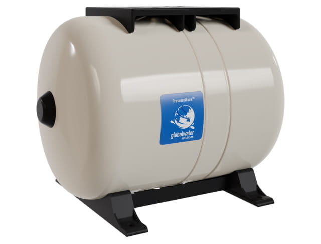 Global Water PWB-35LH ležatá tlaková nádoba 35l 10bar 1 "90 ° C