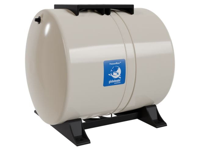 Global Water PWB-60LH ležatá tlaková nádoba 60l 10bar 1 "90 ° C