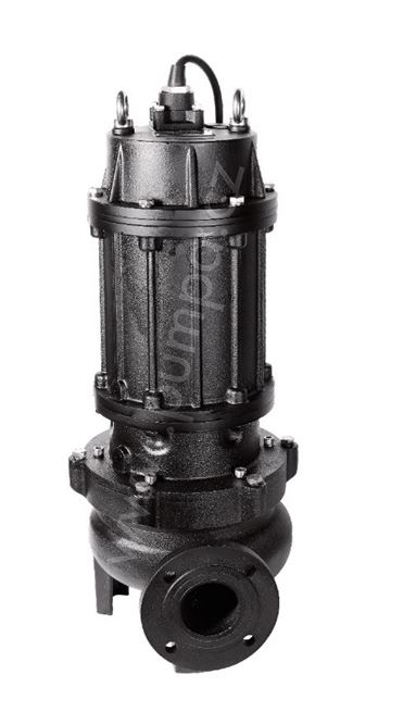 PUMPA black line 100BLV47.5-P100 400V 7,5kW, kalové čerpadlo, oběžné kolo Vortex, průchodnost 100mm, kabel 8m