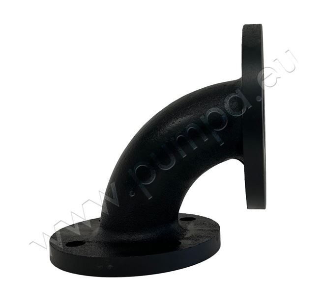 PUMPA black line koleno výtlaku s přírubou 40-50 (bez těsnění, šroubů a bez protipříruby)