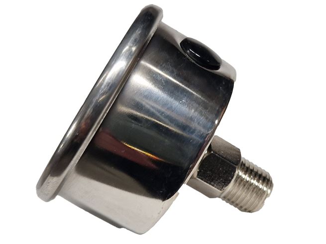 Manometr glycerinový 0-10bar pr.60mm zadní přípojka G1/4 – nerez