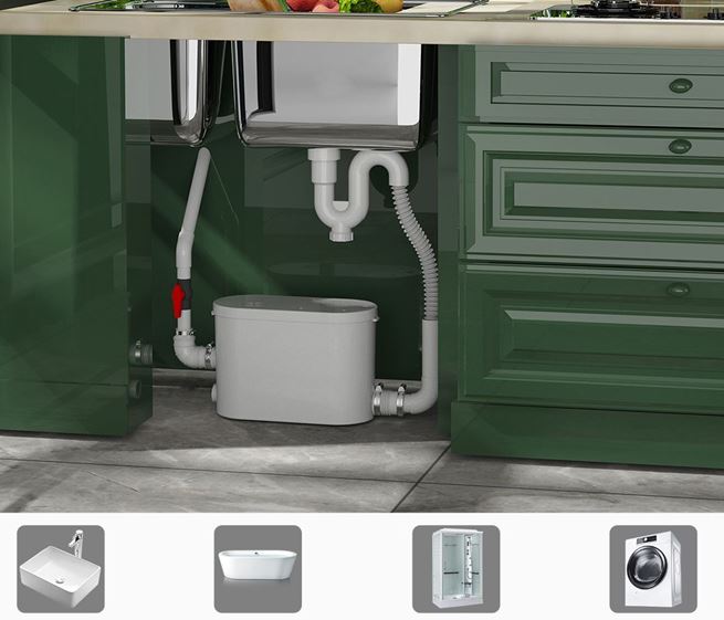 PUMPA PumpaLift C-2 230V 0,4kW přečerpávač do 90°C 2 přívody